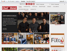 Tablet Screenshot of chefandhotel.cl